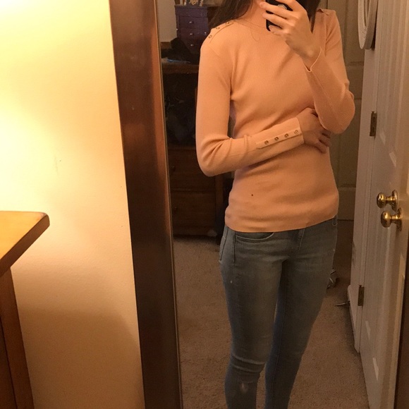 Calvin Klein pink turtleneck sweater - Picture 6 of 6